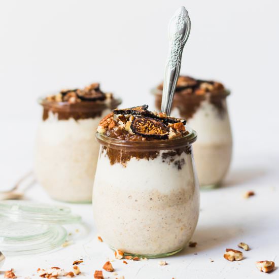Cinnamon Vanilla Fig Overnight Oats