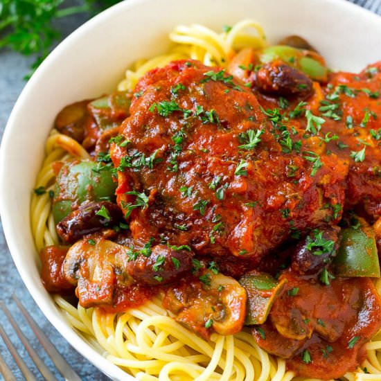 Slow Cooker Chicken Cacciatore