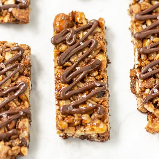 Dark Chocolate Sea Salt Nut Bars
