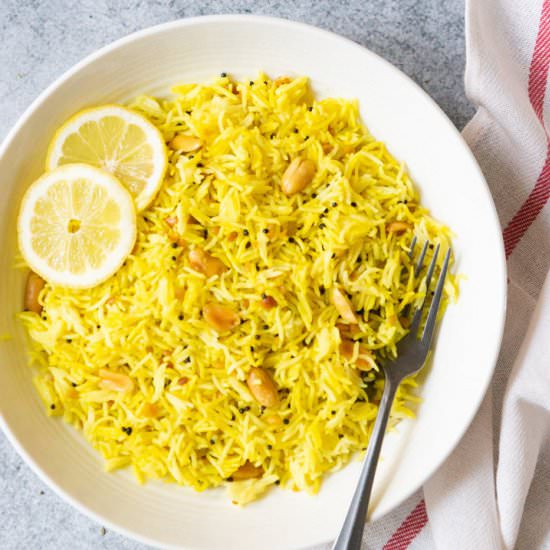 Lemon Rice in Instant Pot