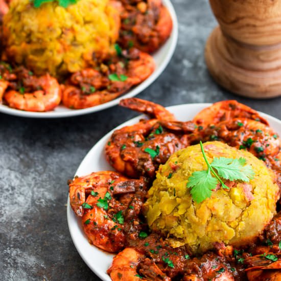 Mofongo con Camarones