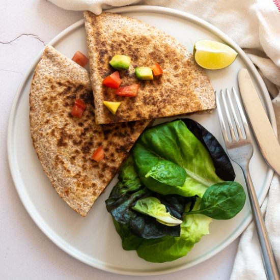 Chorizo and Vegetable Quesadilla