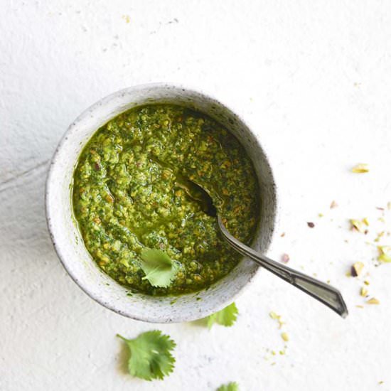 Pistachio Cilantro Pesto