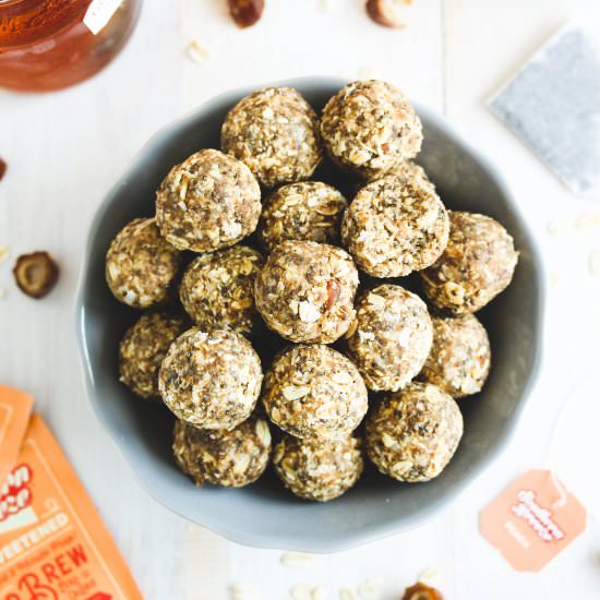 Peach Almond Sweet Tea Energy Balls