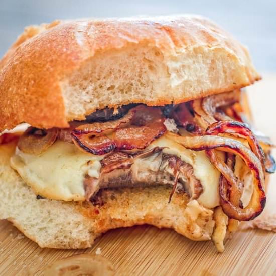 Simple Mushroom Burger