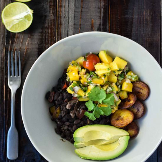 Black Bean Bowl with Mango Salsa