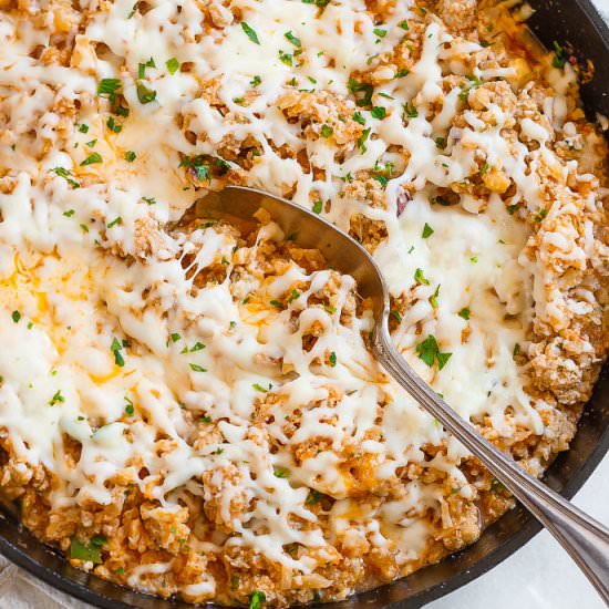 Sausage Taco Cauliflower Rice
