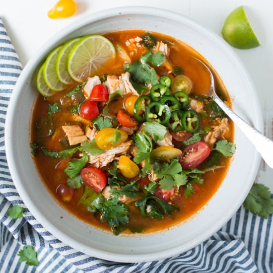 Instant Pot Mexican Chicken Soup