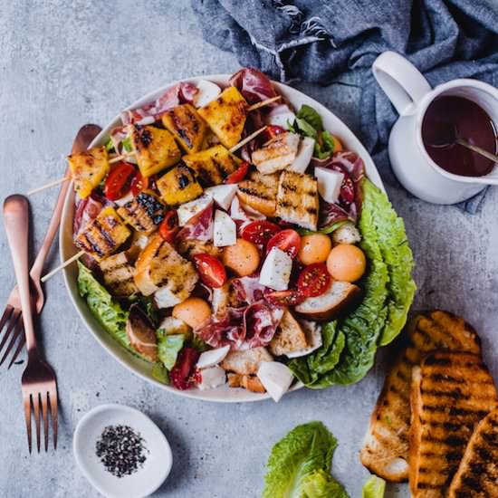 Fruit Cold Cut Panzanella Salad