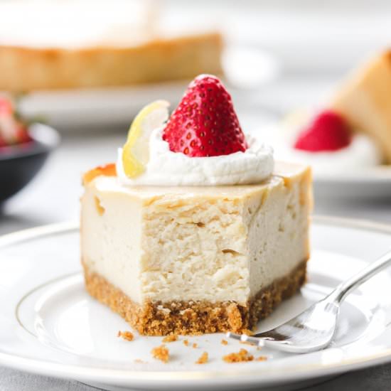 baked vegan cheesecake (nut free)