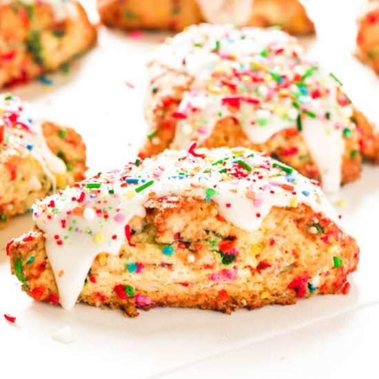Birthday Cake Scones