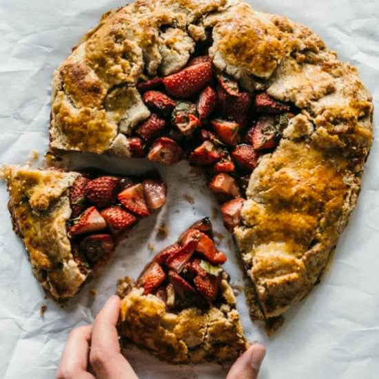 Strawberry & Lemon Verbena Galette