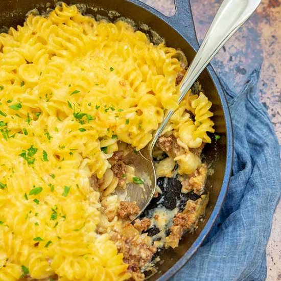 GF Cheese Burger Mac & Cheese