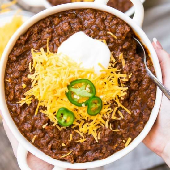 Texas Chili – Beefy, Spicy, Smokey
