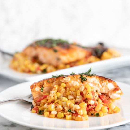 Grilled Glazed Salmon
