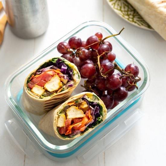 Chipotle Tofu Rainbow Wrap