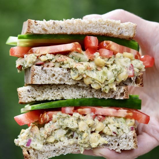 Cheeky Chickpea Salad Sandwich