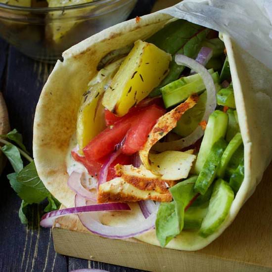 Vegan Gyros – Greek Wrap