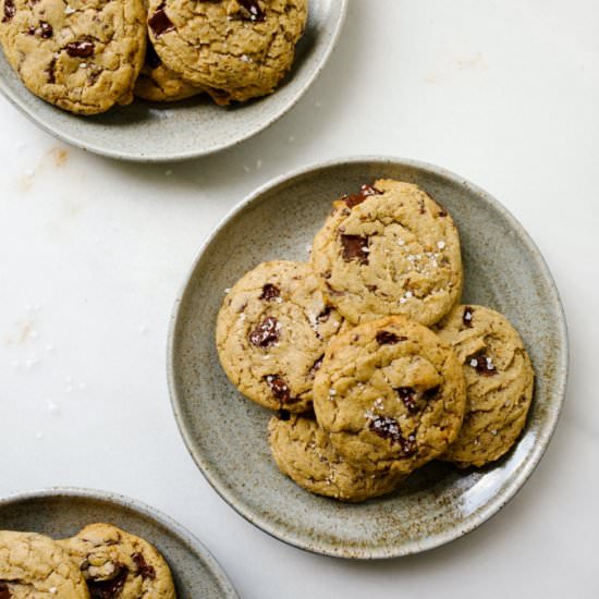 Toffee Espresso Chocolate Cookies