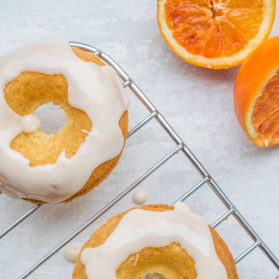 Gluten Free Blood Orange Doughnuts