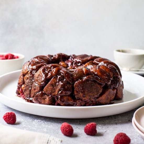 Chocolate Raspberry Monkey Bread