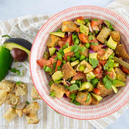 mexican panzanella salad