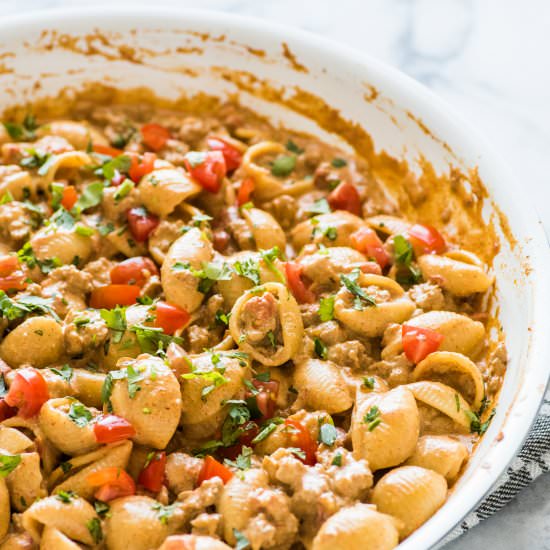 Creamy Taco Pasta