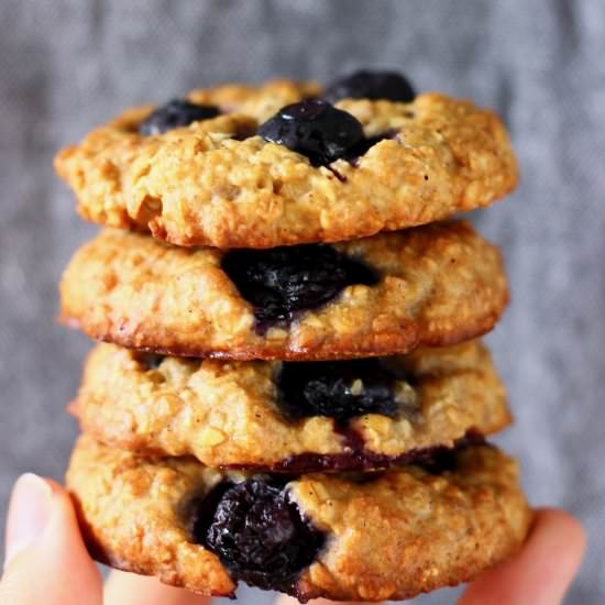 Vegan Blueberry Breakfast Cookies