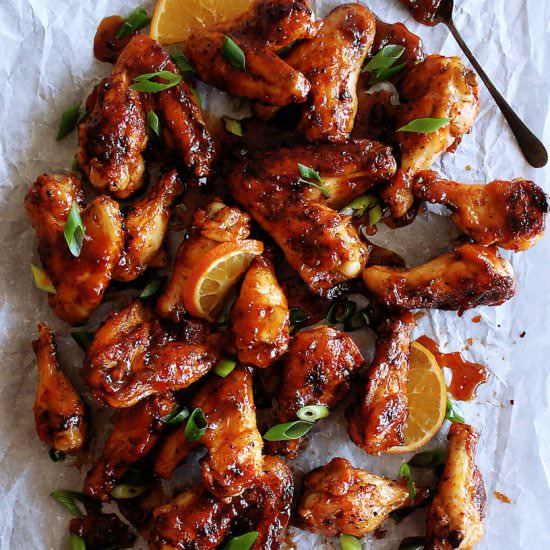 Sweet Orange Chili Chicken Wings