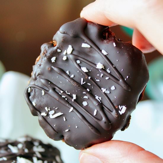 Chocolate Covered Coconut Cookies