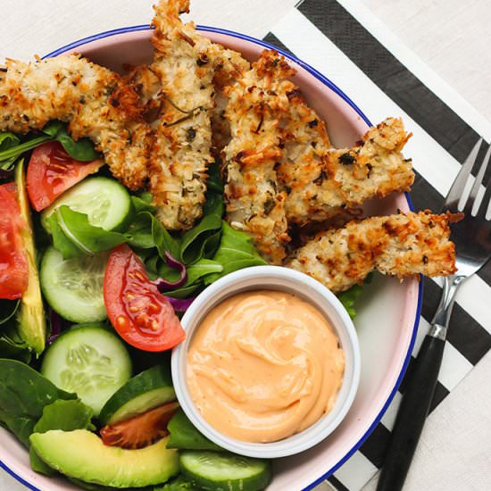 Coconut Chicken Strip & Spicy Mayo