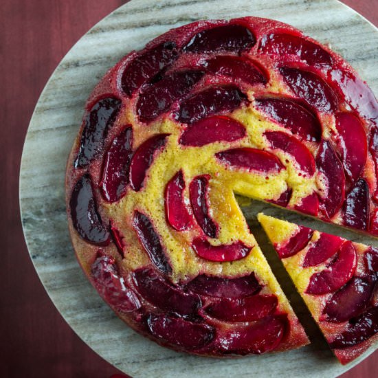 Plum Upside Down Cake