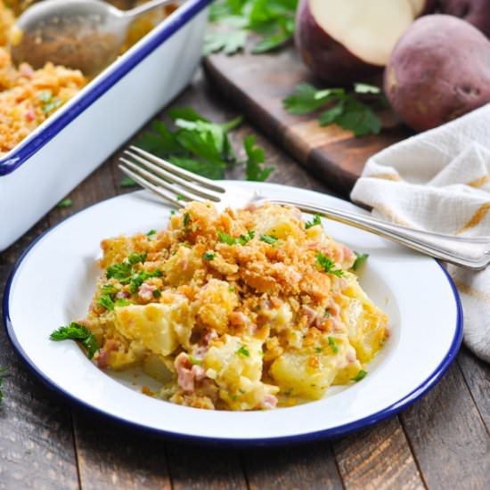Dump-and-Bake Ham Potato Casserole