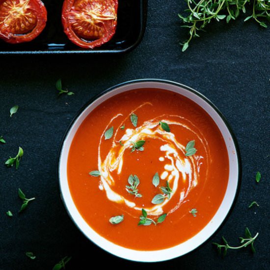 Homemade Roasted Tomato Soup