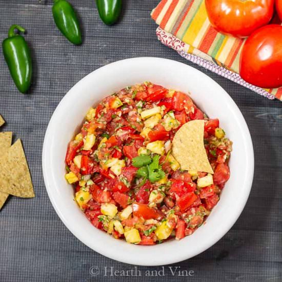 Fresh Tomato Pineapple Salsa