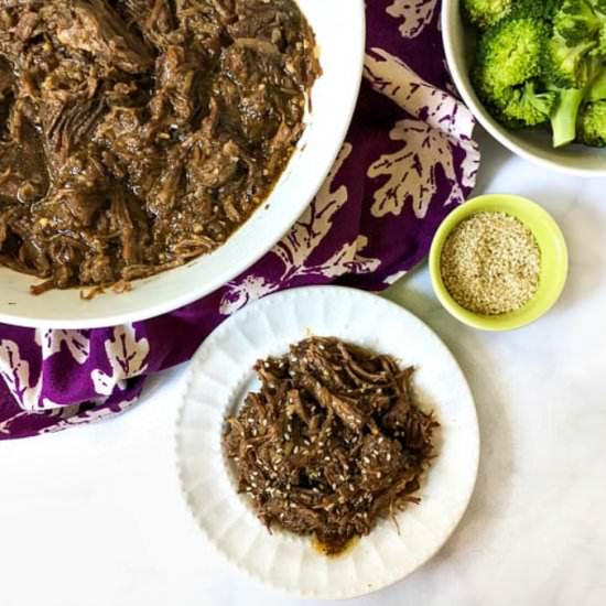 Low Carb Shredded Asian Beef