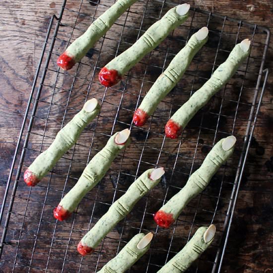 Halloween Witch Finger Cookies