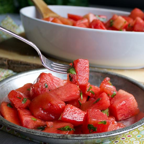 Watermelon Salad with Chili & Lime
