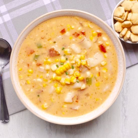 Red Pepper Corn Chowder