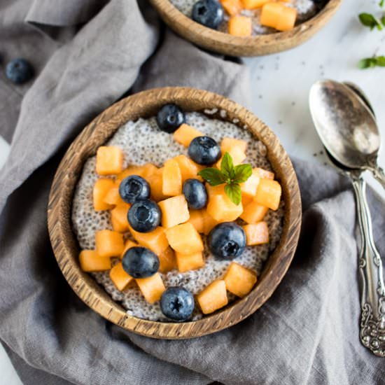 Low FODMAP Coconut Chia Pudding