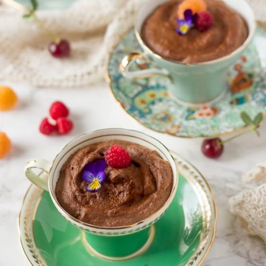 Vegan Aquafaba Chocolate Mousse