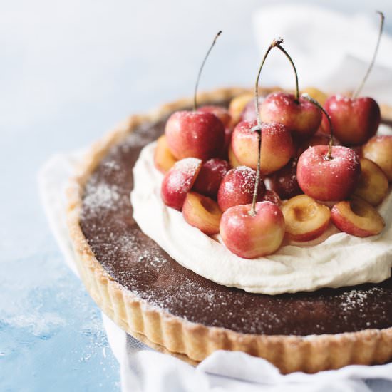 Chocolate Cherry Tart