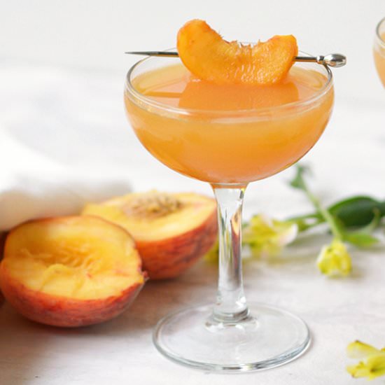 Peach Mezcal Cocktail