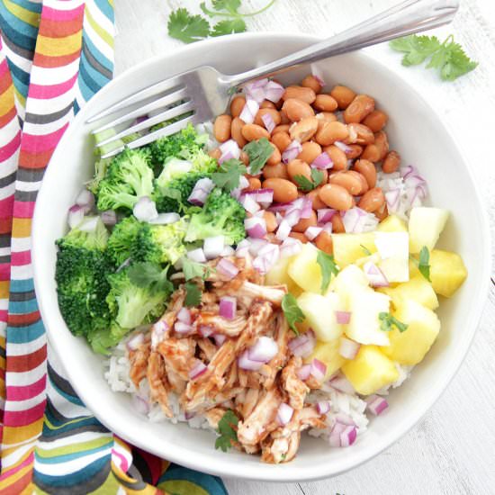 BBQ Chicken Rice Bowls