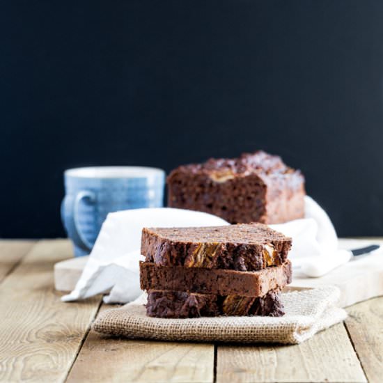 Double Chocolate Chia Banana Bread