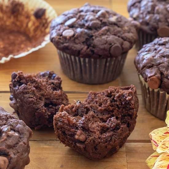GF Chocolate Chip Zucchini Muffins