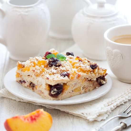 Biscuit Cake with Fruit and Muesli
