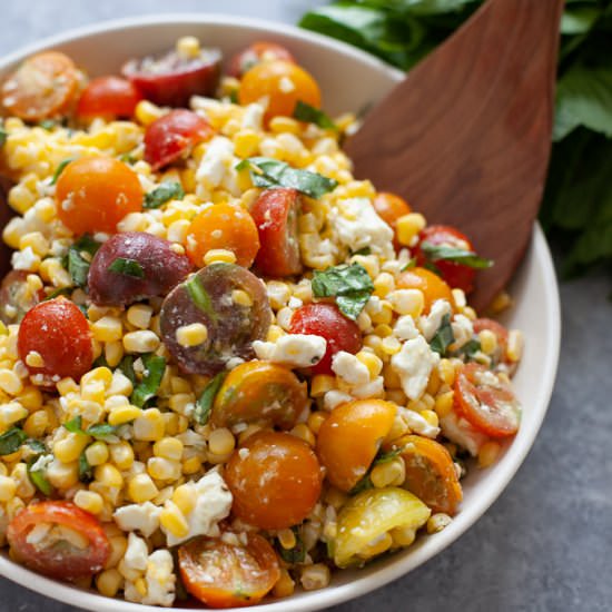 6 Ingredient Corn and Tomato Salad