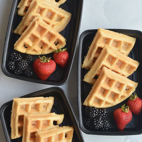 Meal Prep Almond Flour Waffles