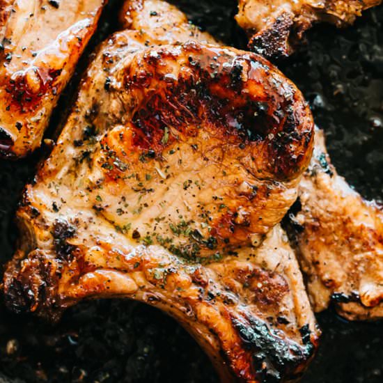 Honey Garlic Baked Pork Chops